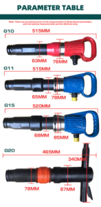 ค้อนสำหรับขุดหินแบบพกพา G150 G10 G20ค้อนปั๊มลมแบบบิ่น - Product Image 6