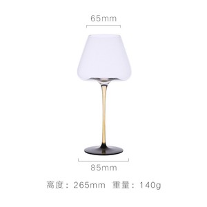 Ensemble de verres <span class=keywords><strong>à</strong></span> <span class=keywords><strong>vin</strong></span> <span class=keywords><strong>à</strong></span> <span class=keywords><strong>pied</strong></span> haut de gamme <span class=keywords><strong>à</strong></span> tige jaune <span class=keywords><strong>à</strong></span> fond concave de style de luxe pour un usage domestique <span class=keywords><strong>Verre</strong></span> <span class=keywords><strong>à</strong></span> cristal de grande valeur <span class=keywords><strong>Verre</strong></span> <span class=keywords><strong>à</strong></span> <span class=keywords><strong>vin</strong></span> de Bourgogne - Product Image 4