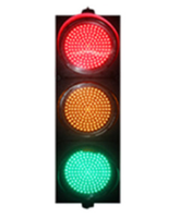 Feux de signalisation routière de sécurité à LED solaires clignotants et réfléchissants en plastique pour les intersections urbaines