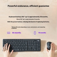 Pour Logitech Light Sound Series MK295, ensemble clavier et souris sans fil rétroéclairés par LED, pour ordinateur portable/de bureau, usage domestique ou professionnel