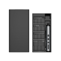 Ensemble de tournevis électriques en acier inoxydable avec batterie au lithium, coffret rigide, kits d'outils électriques, support OEM personnalisé