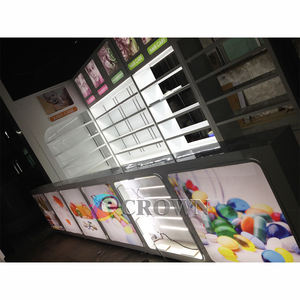 Pharmacy <strong>Profession</strong> Pharmacy Stainless Steel Counter showcase <strong>Medicinal</strong> Store Design OEM - Product Image 6