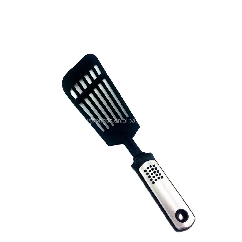 Hot vendendo produto Nylon utensílios de cozinha com alça de aço inoxidável com turner, sopa concha, batedor espátula