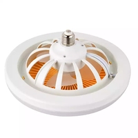 Ampoule de ventilateur E27 AC85V-265V, plafonnier 30W, ampoule LED 2 en 1, Design créatif, lampe de ventilateur pour chambre à coucher, bureau, marché de nuit