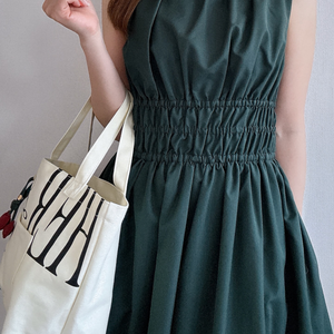 Eco Wholesale Customized Logos Handle Tote <b>Bag</b> Beach Shopping <b>Bag</b> Canvas <b>Bag</b> with Zipper - Product Image 2