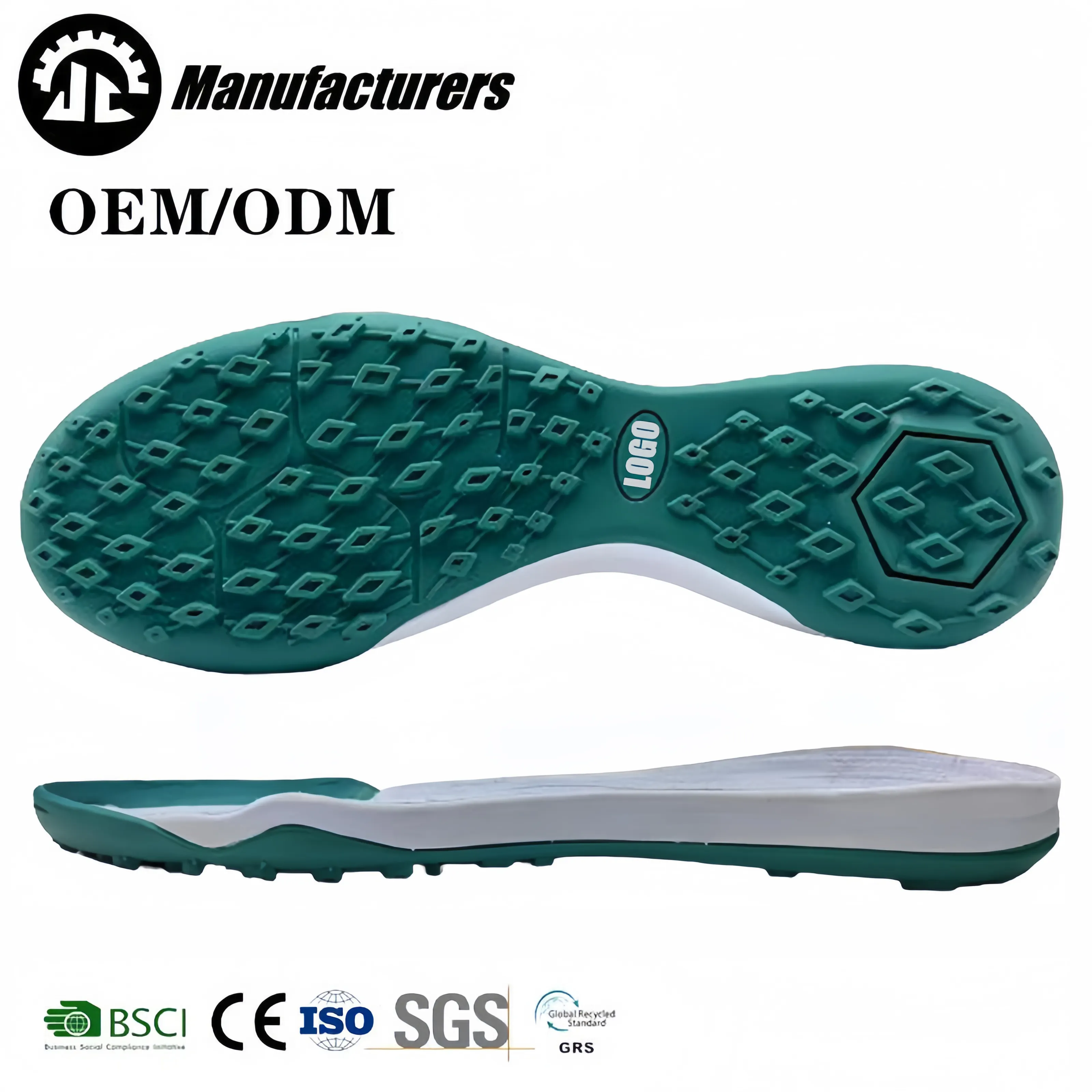 Wholesale latest style Rubber Football Sole For Sport Shoe Indoor Soccer Shoes Outsole