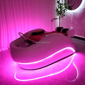 Jincheng Luxury High-<strong>quality</strong> Shampoo Bed Adjustable Massage Spa <strong>Furniture</strong> Beauty Salon Bed with Heater Steamer <strong>Water</strong> Cycle - Product Image 1