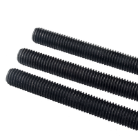 High Performance A193 B7/B7M Full Thread Carbon Steel Black Oxide M16 X 1 Grade 4.8 8.8 10.9 12.9 Threaded Stud Screw Rod