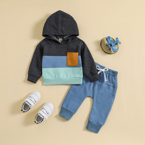 Maglioncino Casual autunno inverno per uomo donna donna pantaloni a manica lunga con cappuccio-Cross-Border nuovi abiti in tinta per neonati - Product Image 4