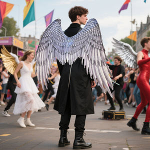 Sıcak satış üç renk şeytan kanatları melek kanatları kostüm aksesuarları rol oynamak için cadılar bayramı partisi - Product Image 1