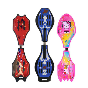 ZHOYA Planche à roulettes torsadée à deux roues Dragon Board Drifting <span class=keywords><strong>Waveboard</strong></span> Caster Board avec roues LED lumineuses pour enfants et débutants - Product Image 1