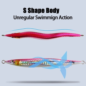 OEM UV luminoso 130g 160g plomo pesca <span class=keywords><strong>Jigging</strong></span> señuelo de fundición larga rápido hundimiento Vertical Metal Jigs para atún Río y Lago posición - Product Image 5