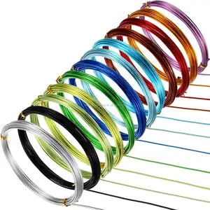 Verschiedene farben aluminium handwerk perlen draht für halskette machen