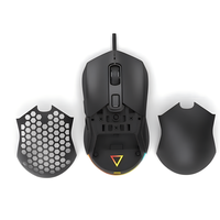 Souris filaire sans fil RGB 2.4Ghz réglable DPI 12000 souris de jeu en nid d'abeille de haute qualité légère pour ordinateur PC