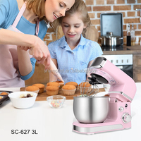 Mélangeur sur socle électrique en acier inoxydable de haute qualité, personnalisable OEM, 4,5 L/5,5 L, moteur AC, 6 vitesses, pour usage commercial et domestique, avec bol mélangeur