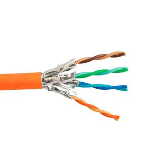 23AWG <span class=keywords><strong>CAT6A</strong></span> Cable Ethernet Lan Cable blindado <span class=keywords><strong>U</strong></span>/<span class=keywords><strong>FTP</strong></span> Hecho en China Cobre puro sólido 750MHz LSOH1000 Pies Naranja - Product Image 3