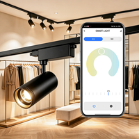 Rail lumineux intelligent à LED flexible pour intérieur, compatible Zigbee et application Tuya, intensité réglable, pour usage résidentiel, commercial et hôtelier