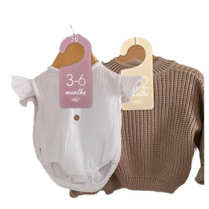 Percha acrílica personalizada para dividir la ropa, colgador cortado con láser, tipo colgante, gancho divisorio para armario de guardería de bebé, armario de tiendas - Product Image 5
