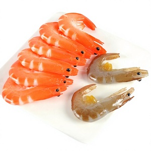 Modelo de camarón de simulación, camarón Metapenaeus Ensis, accesorios de PVC para fotografía de mariscos, ingredientes de comida, adornos de exhibición - Product Image 1