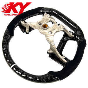 Volant personnalisé en fibre de carbone forgée et cuir noir pour Chevrolet Silverado Suburban Tahoe GMC Acadia Sierra Denali - Product Image 2