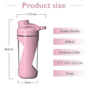 Copo Shaker de Proteína 28oz Livre de BPA Ecológico Misturador Shaker à Prova de Vazamentos com Janela Transparente e Bola Misturadora para Shakes de Proteína - Product Image 2