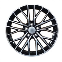 Nouvelles jantes Jihoo 18 pouces en alliage d'aluminium à rayons multiples pour passagers 18x7.0 5x114.3 CB60.1, finition noire usinée, logo personnalisé pour BYD