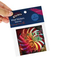 Etiqueta engomada troquelada personalizada Material de vinilo impermeable Impresión adhesiva Etiquetas de logotipo ecológicas para la marca y el embalaje del producto