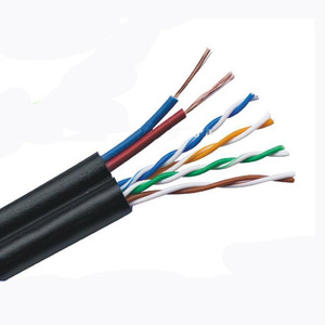 Vente en gros Câble <span class=keywords><strong>Ethernet</strong></span> CAT5E avec câble d'alimentation Câble composite d'alimentation réseau <span class=keywords><strong>pour</strong></span> caméra CCTV - Product Image 2