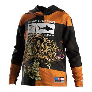 เสื้อฮู้ดดี้ตกปลาชายทะเล แห้งเร็ว พิมพ์โลโก้ได้ตามต้องการ เสื้อแขนยาวมีฮู้ดสำหรับเด็กผู้ชาย - Product Image 1