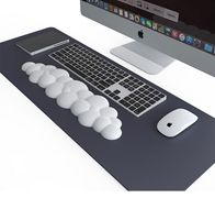 Repose-poignet nuage tapis de souris ergonomique clavier tapis de souris avec repose-poignet étanche en cuir PU tapis antidérapant accessoires de jeu