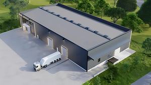 Entrepôt en structure métallique industrielle, garage, structure métallique préfabriquée, hangar agricole, stockage familial - Product Image 5