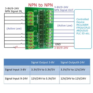 8CH OP31C08ตัวแปลงระดับลอจิกดิจิตอล3-8V/9-24V 3.3V/5V/12V/24V TTL LVTTL ตัวป้องกันการแยก NPN สำหรับ <span class=keywords><strong>PLC</strong></span> MCU - Product Image 4
