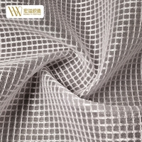 Tissu en maille tricotée chaîne 100 % polyester, respirant, anti-humidité, teint écologiquement en couleur personnalisée, pour empeigne et languette de chaussures