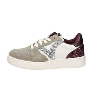 Sneakers Victoria Donna con Dettagli Glitterati Color Tortora, Scarpe Moda Femminile - Product Image 1