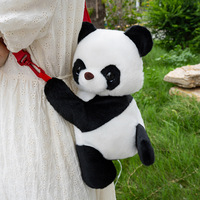Sac à dos en velours en forme de chiot, jouet en peluche avec rembourrage en coton PP, sac bandoulière, cadeau d'anniversaire pour enfants unisexe
