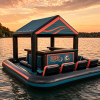 Île flottante gonflable pour lacs, piscines, complexes hôteliers, fêtes familiales, location et loisirs