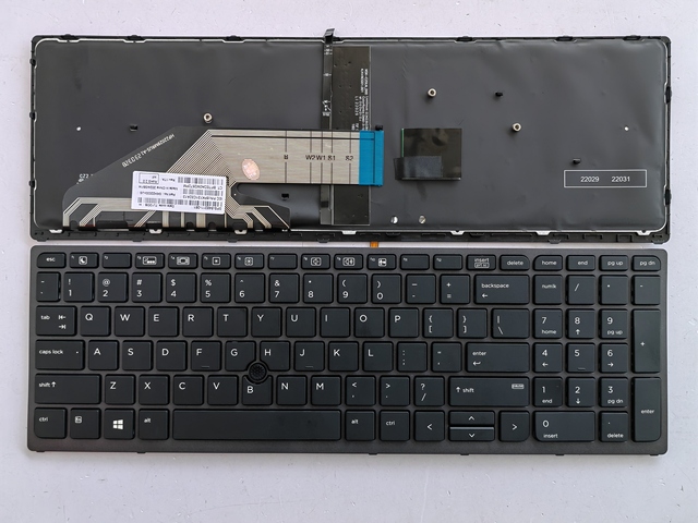New LED Wireless Gateron Laptop Keyboard Arabic for ZBook 17 G3 17 G4 15 G3 15 G4