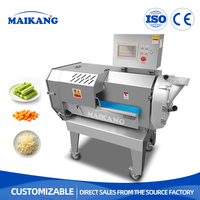 Máquina Cortadora Automática de Vegetales de Hoja, Rebanadora y Trituradora de Lechuga, Repollo y Espinaca, Cortadora de Alimentos de Acero Inoxidable para Cocina y Fábrica