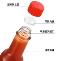 Botol Kaca Saus Tomat Murah 90ml 5oz 150ml 8oz 250ml untuk Saus Salad, Selai, Saus Pedas, Cabai