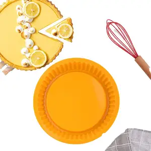 Hot Sale Customized Lace Shaped Food Grade Silicone Pizza Ttray Silicone Cake Mold Pan for Baking