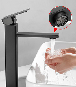 <span class=keywords><strong>Grifo</strong></span> de Baño de Diseño Moderno, <span class=keywords><strong>Agua</strong></span> Fría y Caliente, Acero Inoxidable, <span class=keywords><strong>Grifo</strong></span> de Lavabo Negro para Hotel, Precio Económico - Product Image 5