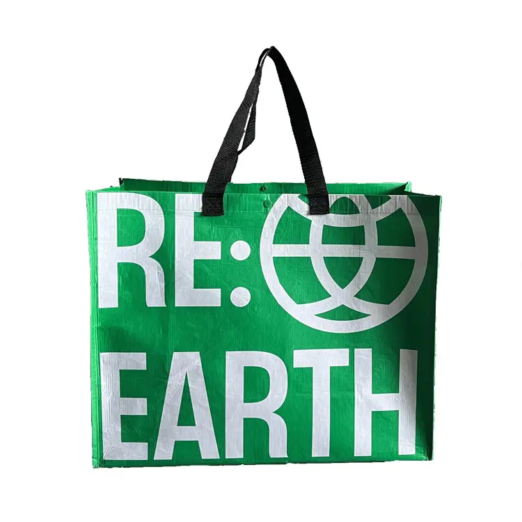 अनुकूलित व्यापार रीसायकल किराने के लिए भारी शुल्क शॉपिंग बैग पीपी टुकड़े टुकड़े में गैर बुना ढोना rpet बैग