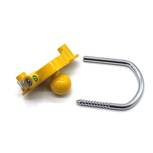 Serrure d'attelage de boule de remorquage d'accouplement de remorque universelle de sécurité de caravane en alliage de fonte jaune - Product Image 3