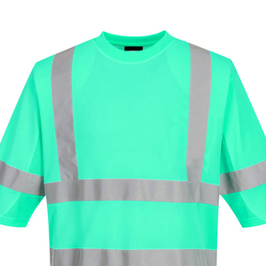 Chemise de sécurité haute visibilité pour les travailleurs routiers, certifiée ANSI/ISEA 107 Classe 2/3, bande réfléchissante, tissu respirant 100% polyester - Product Image 6