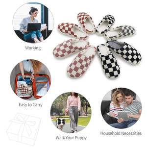 Pantuflas Unisex Cálidas y Acogedoras YL-1521 - Pantuflas de Interior/Exterior con Espuma Viscoelástica y Forro de Piel Sintética (ODM/OEM) - Product Image 5