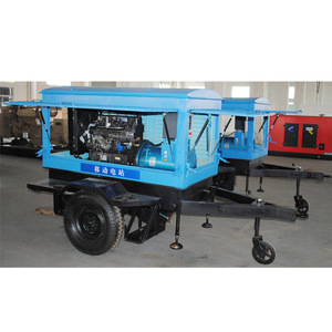 Groupe électrogène mobile sur remorque 50 kW 1500 tr/min Démarrage électrique 12 V Alimenté au diesel Pour utilisation en extérieur - Product Image 2