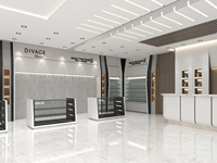 Vitrine à bijoux LED et présentoir avec éclairage LED - Écologique, durable, personnalisable, présentoir de vente au détail pour les boutiques de parfums
