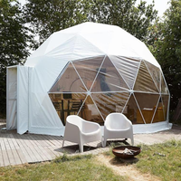 Tente de dôme géodésique de structure métallique de 7M pour la station de vacances de Glamping
