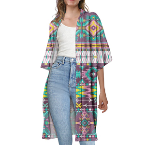 Vintage Aztec Mexico Tribe Cardigan Cloak Knitted Large <strong>Size</strong> Long Cardigan <strong>Trench</strong> Lady <strong>Coat</strong> All-match Kimono Cardigan Customized - Product Image 1