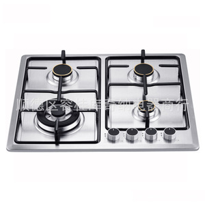 Table de cuisson à gaz encastrable 60 cm 4 brûleurs en acier inoxydable - Product Image 3